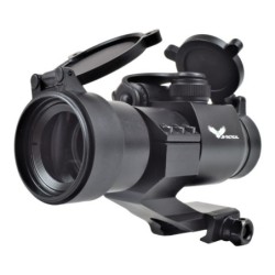 JS-TACTICAL - Viseur Point Rouge Lentille 32mm avec Rehausse - Noir