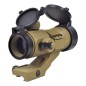 JS-TACTICAL - Viseur Point Rouge Lentille 30mm avec Rehausse - Tan JS-TACTICAL - Viseur Point Rouge Lentille 30mm avec Rehausse - Tan