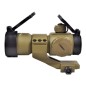 JS-TACTICAL - Viseur Point Rouge Lentille 30mm avec Rehausse - Tan JS-TACTICAL - Viseur Point Rouge Lentille 30mm avec Rehausse - Tan