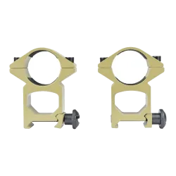 JS-TACTICAL - Anneaux de montage hauts 1 pouce (25,4 mm) pour rail Picatinny - Tan