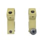 JS-TACTICAL - Anneaux de montage haut 30mm pour rails Picatinny - Tan