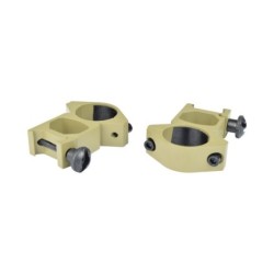 JS-TACTICAL - Anneaux de montage haut 30mm pour rails Picatinny - Tan