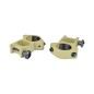 JS-TACTICAL - Anneaux de montage haut 30mm pour rails Picatinny - Tan