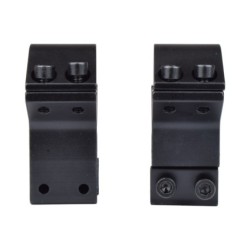 JS-TACTICAL - Anneaux de montage moyens 30mm pour rail Picatinny de 11mm - Noir