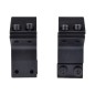 JS-TACTICAL - Anneaux de montage moyens 30mm pour rail Picatinny de 11mm - Noir