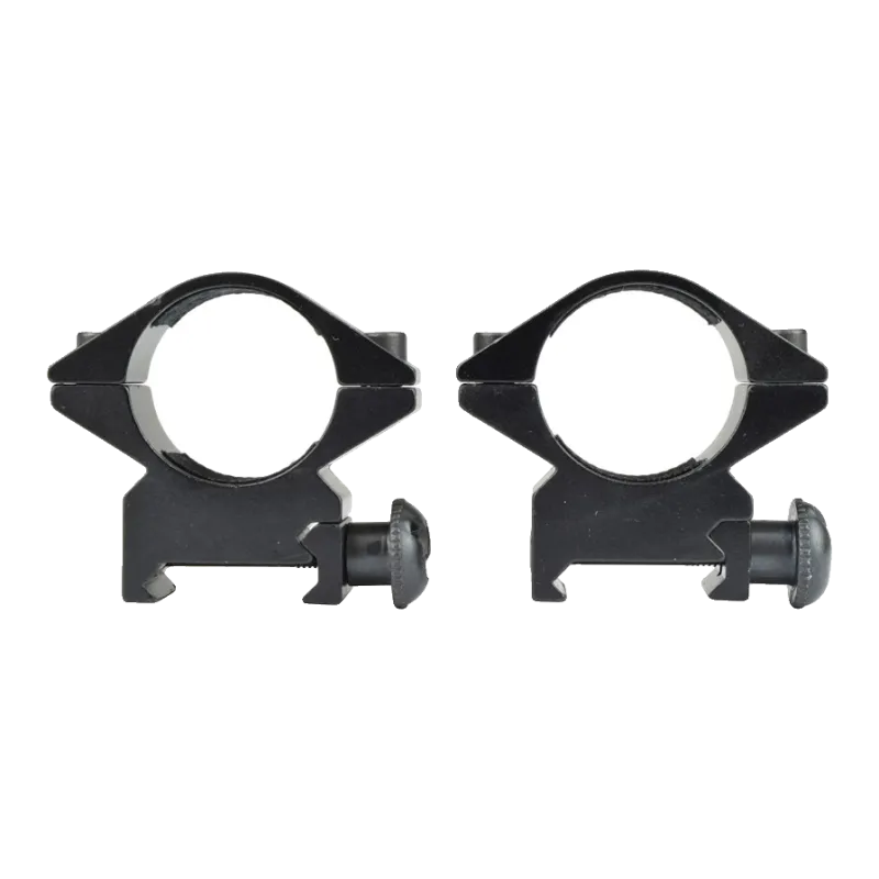 JS-TACTICAL - Anneaux de montage bas 1 pouce (25,4 mm) pour rail Picatinny - Noir
