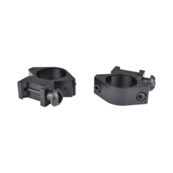 JS-TACTICAL - Anneaux de montage bas 20mm pour rails Picatinny - Noir