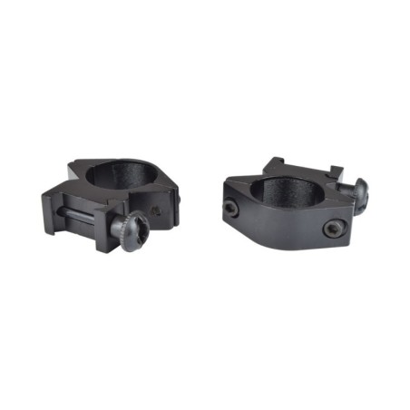 JS-TACTICAL - Anneaux de montage bas 20mm pour rails Picatinny - Noir