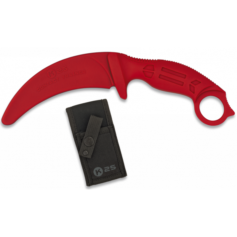 K25 - Couteau D'entraînement De Type Karambit - Rouge