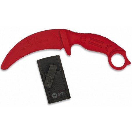 K25 - Couteau D'entraînement De Type Karambit - Rouge