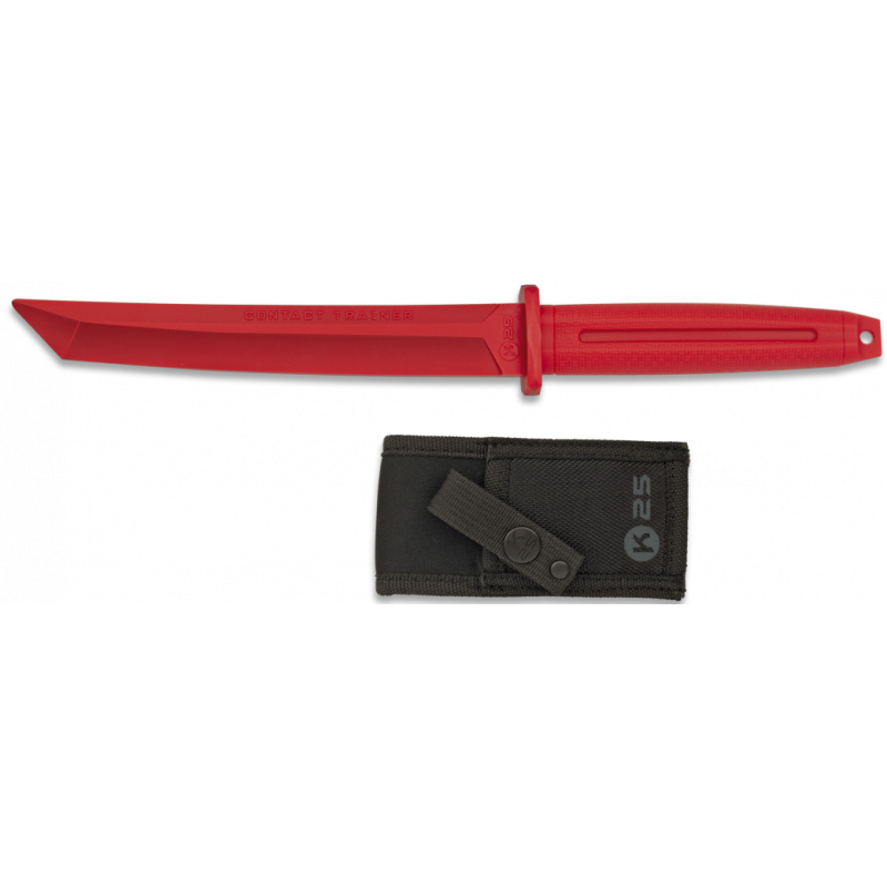 K25 - Couteau D'entraînement De Type Tanto - Rouge