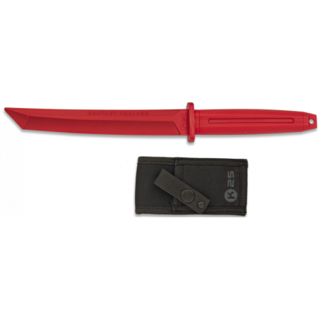 K25 - Couteau D'entraînement De Type Tanto - Rouge