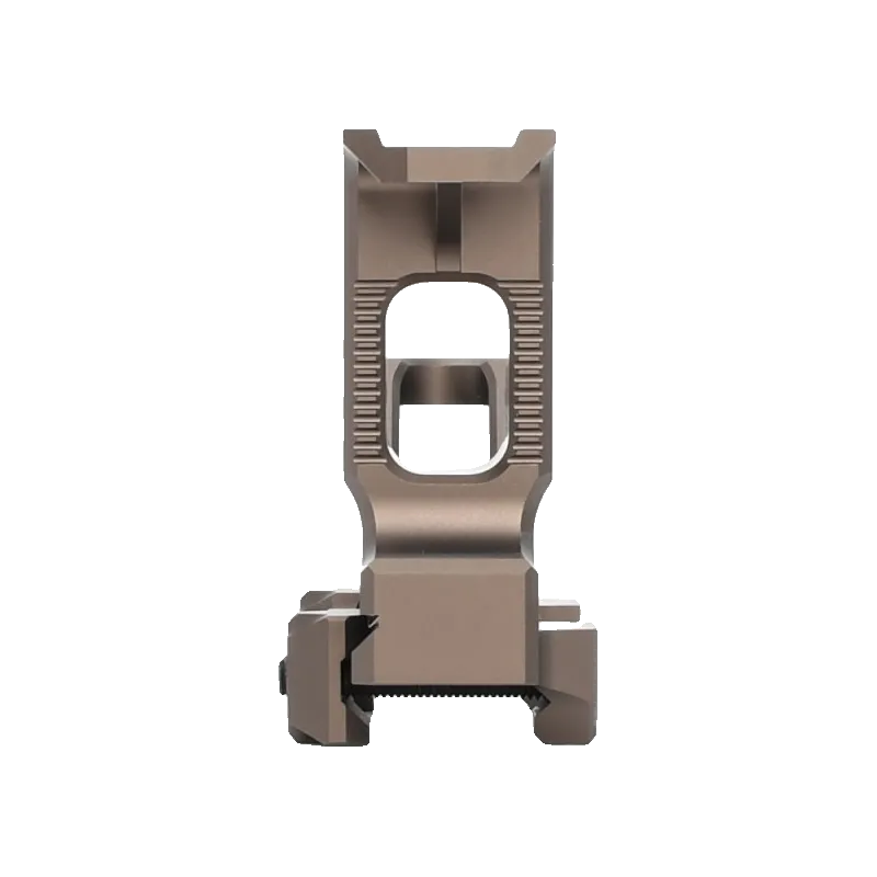 Rehausse double WADSN tan vue de face, colonne et mâchoire de serrage
