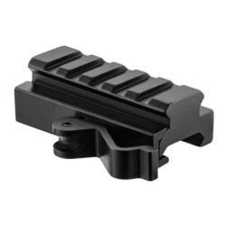 JS-TACTICAL - Réhausse Rail Picatinny QD 5 Slots - Noir