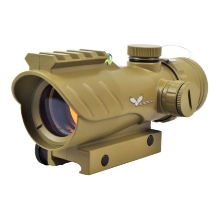 JS-Tactical ACOG 30 mm Tan – Viseur point rouge airsoft | Zn-Airsoft.fr