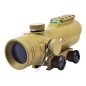 JS-TACTICAL - Viseur Point Rouge avec Lentille de 30mm Type ACOG - Tan JS-TACTICAL - Viseur Point Rouge avec Lentille de 30mm Type ACOG - Tan