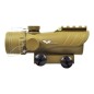 JS-TACTICAL - Viseur Point Rouge avec Lentille de 30mm Type ACOG - Tan JS-TACTICAL - Viseur Point Rouge avec Lentille de 30mm Type ACOG - Tan