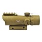 JS-TACTICAL - Viseur Point Rouge avec Lentille de 30mm Type ACOG - Tan JS-TACTICAL - Viseur Point Rouge avec Lentille de 30mm Type ACOG - Tan