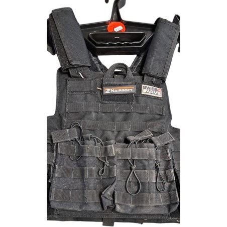 OCCASION DE LA BOUTIQUE - Gilet Tactique SWISS ARMS - Noir