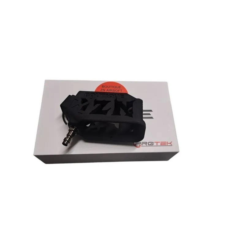 Adaptateur HPA Pulse Protek édition ZN, flanc découpé ZN et valve EU, sur sa boîte