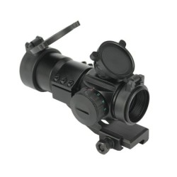 JS-TACTICAL -  Viseur Point Rouge Lentille 30mm avec Rehausse - Noir