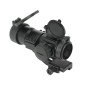 JS-TACTICAL - Viseur Point Rouge Lentille 30mm avec Rehausse - Noir JS-TACTICAL - Viseur Point Rouge Lentille 30mm avec Rehausse - Noir