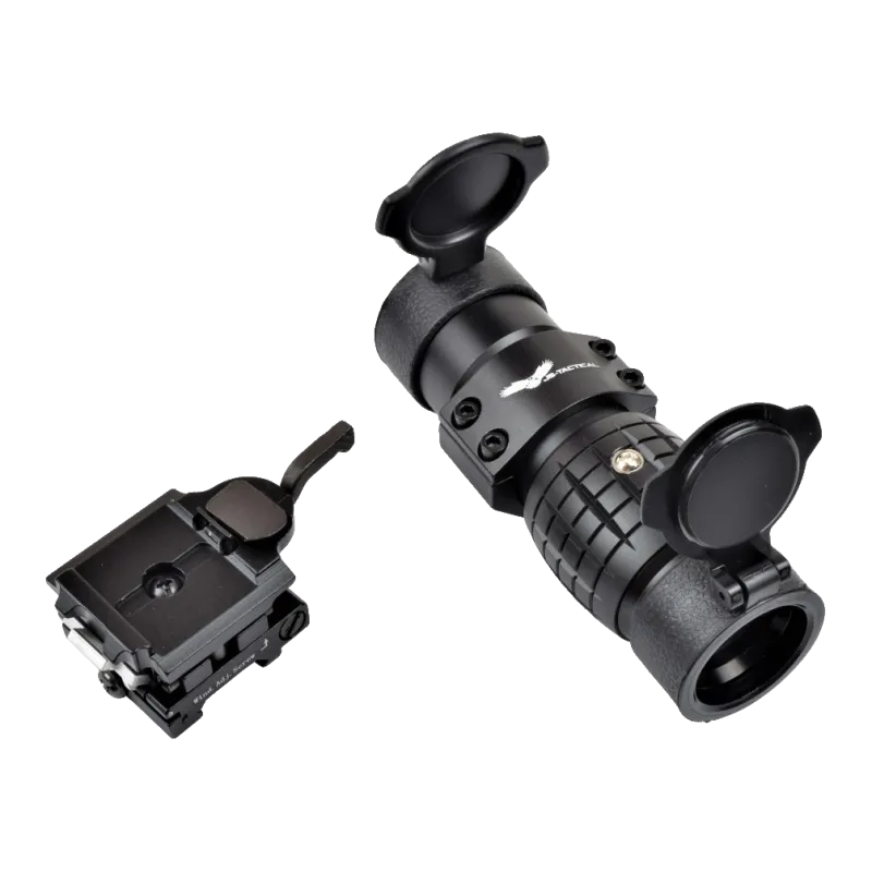 JS-TACTICAL - Magnifier 3X pour red dot avec système de bascule - Noir