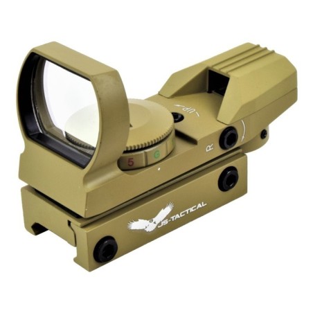 JS-Tactical – Viseur multi-réticule Tan airsoft | Zn-Airsoft.fr