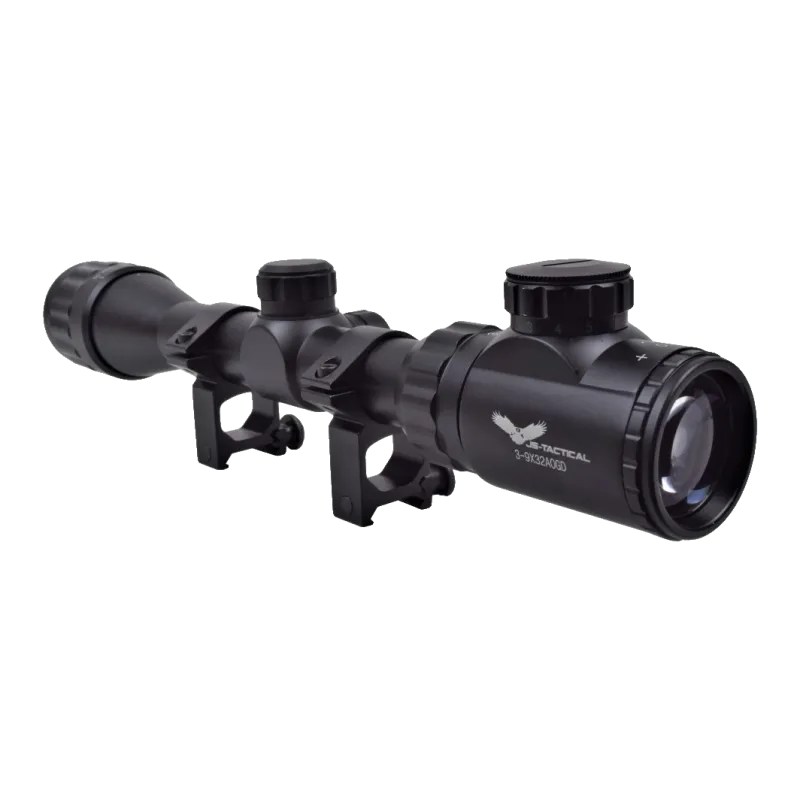 JS-TACTICAL - Lunette zoom 3X-9X lentille 32mm rétroéclairée à parallaxe ajustable - Noir