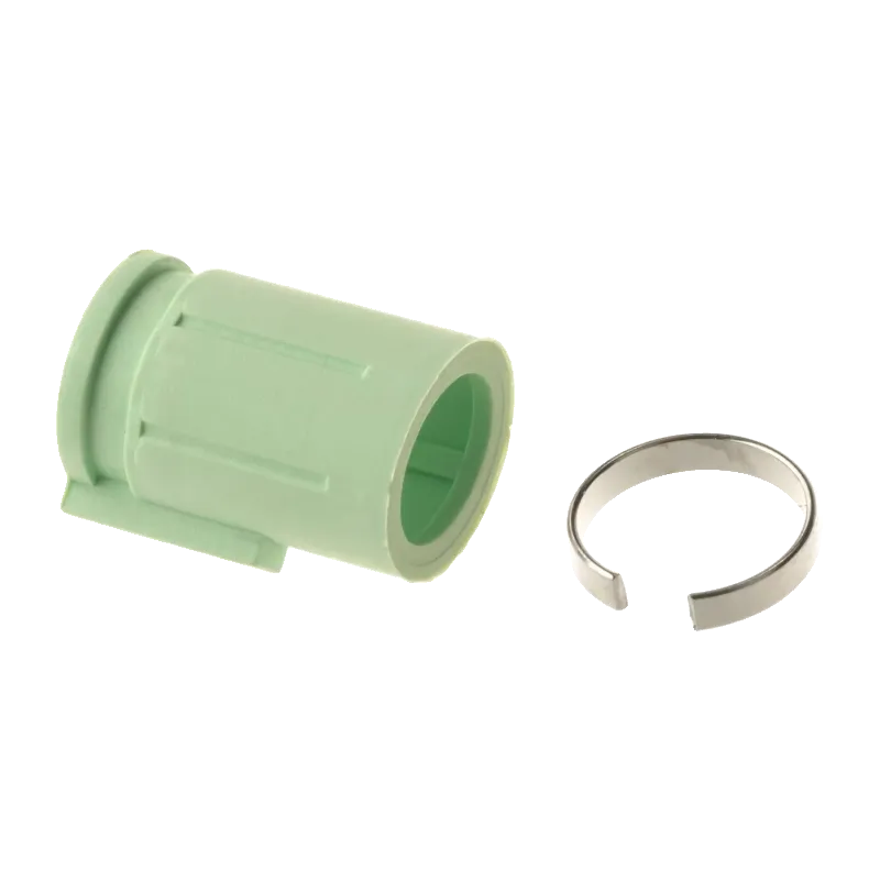 Joint hop-up Maple Leaf Decepticons 50° vert et sa bague, vue de trois quarts