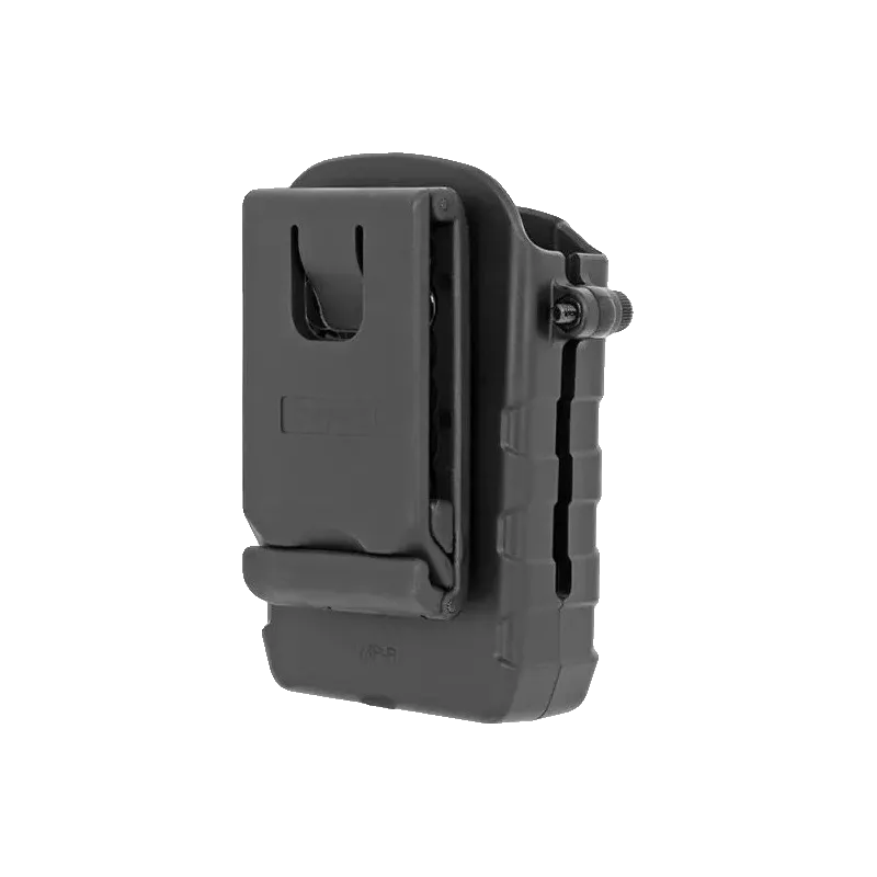 Porte-chargeur rigide Cytac noir AR15 M16 M4, vue arrière de l'attache de ceinture