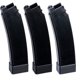 ASG - lot de 3 Chargeurs low-cap pour CZ Scorpion EVO 3 Et MTW 9 75 billes - Noir
