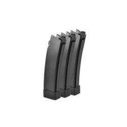 ASG - lot de 3 Chargeurs low-cap pour CZ Scorpion EVO 3 Et MTW 9 75 billes - Noir