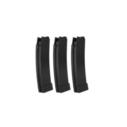 ASG - lot de 3 Chargeurs low-cap pour CZ Scorpion EVO 3 Et MTW 9 75 billes - Noir