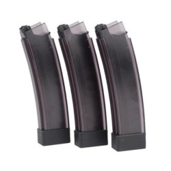 ASG - lot de 3 Chargeurs low-cap pour CZ Scorpion EVO 3 Et MTW 9 75 billes - Noir