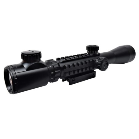 JS-TACTICAL - Lunette Avec Zoom 3X-9X Lentille 40mm - Noir