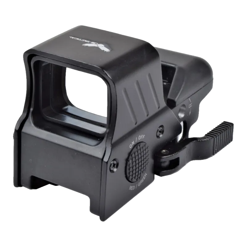 JS-TACTICAL - Viseur holographique 4 réticules à montage QD - Noir
