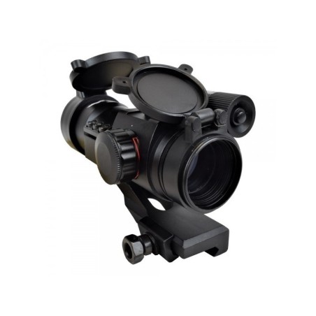 JS-TACTICAL - Viseur Point Rouge, Lentille 38mm, Avec Laser - Noir