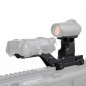 WADSN - Rehausse double pour optique et boîtier AN / PEQ - Noir