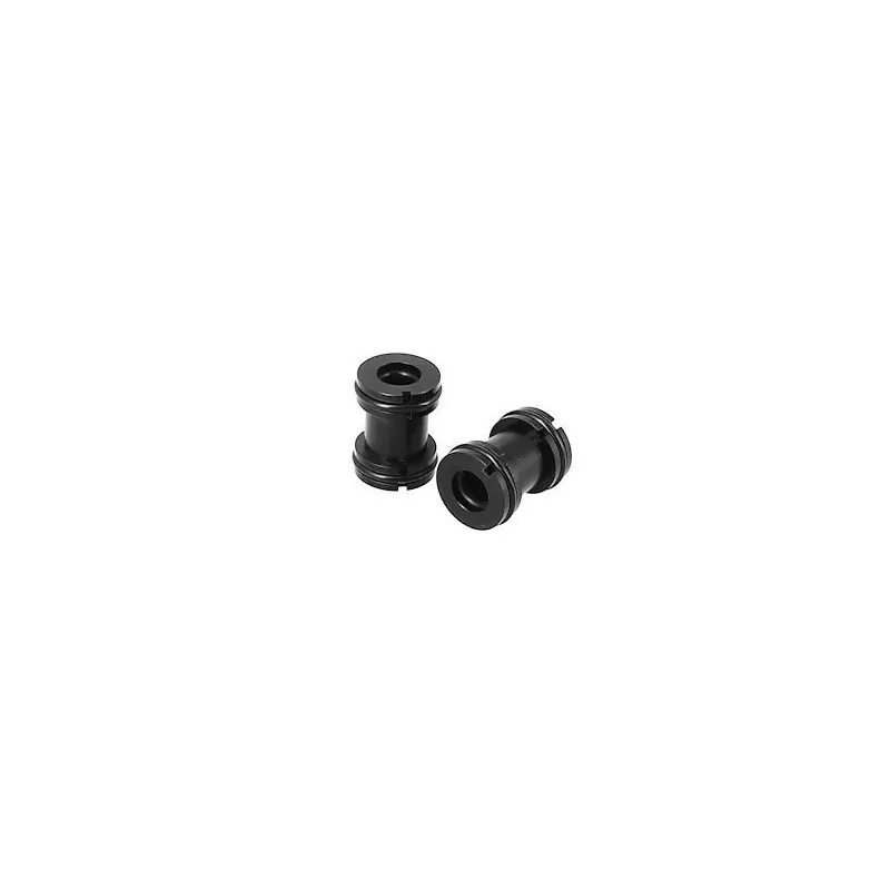 Deux barrel spacers G-Spec Action Army noirs pour VSR-10, vue d'ensemble