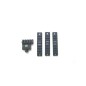 LACS - Lot De 3 Rails Picatinny + 1 Rail 45° Déporté - Noir
