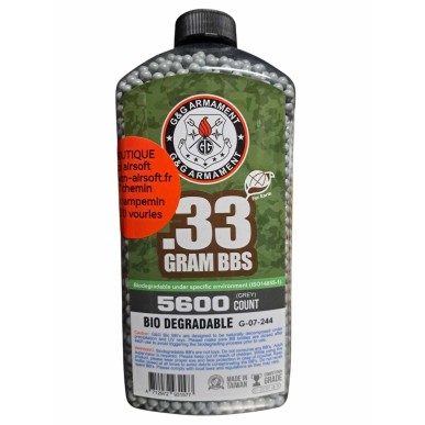 G&G Armament - Billes biodégradable Blanche 0.33g Précision 5600 Bbs