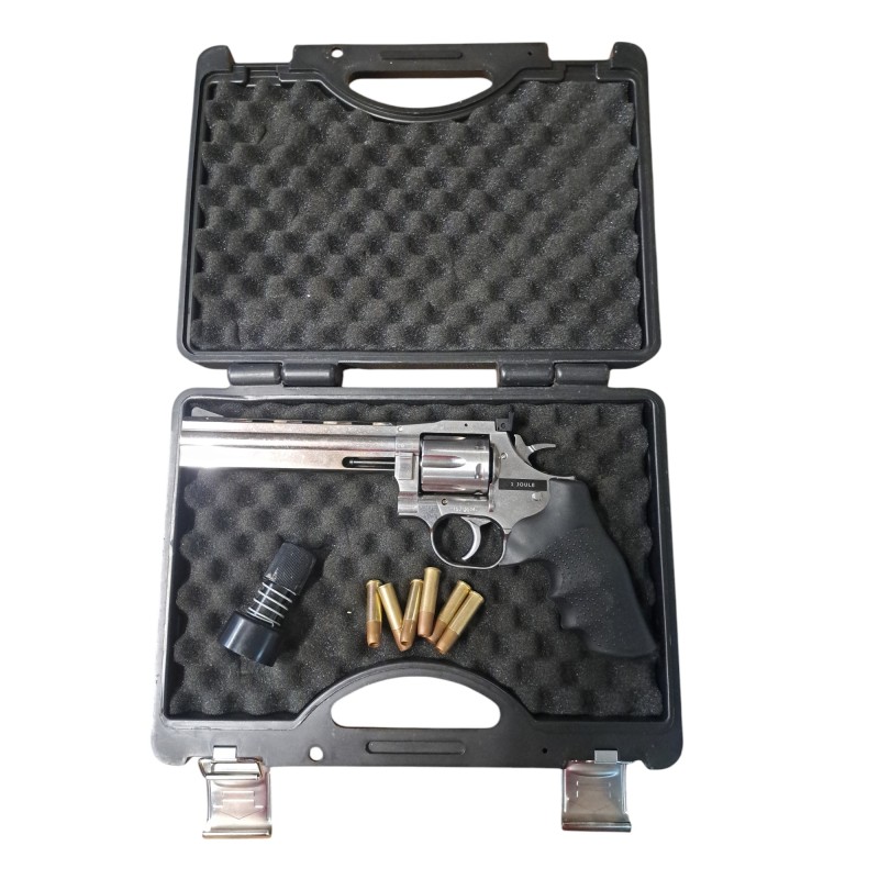 ASG - OCCASION DE LA BOUTIQUE Revolver Dan Wesson 715 - 6", argent, faible puissance .357 Magnum