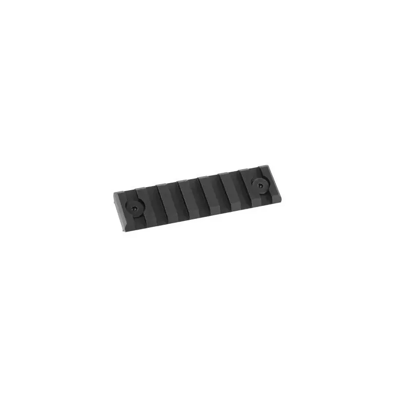 Rail tactique court Krytac pour LVOA noir, vue de dessus
