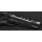 Evolution International - Pistolet GBB E911 Defender Steel avec mallette de transport - Noir et Argent