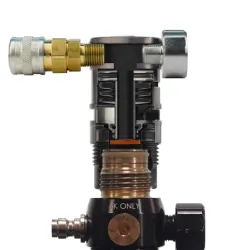 Wolverine - Régulateur HPA STORM catégorie 5 avec ligne en raccord US