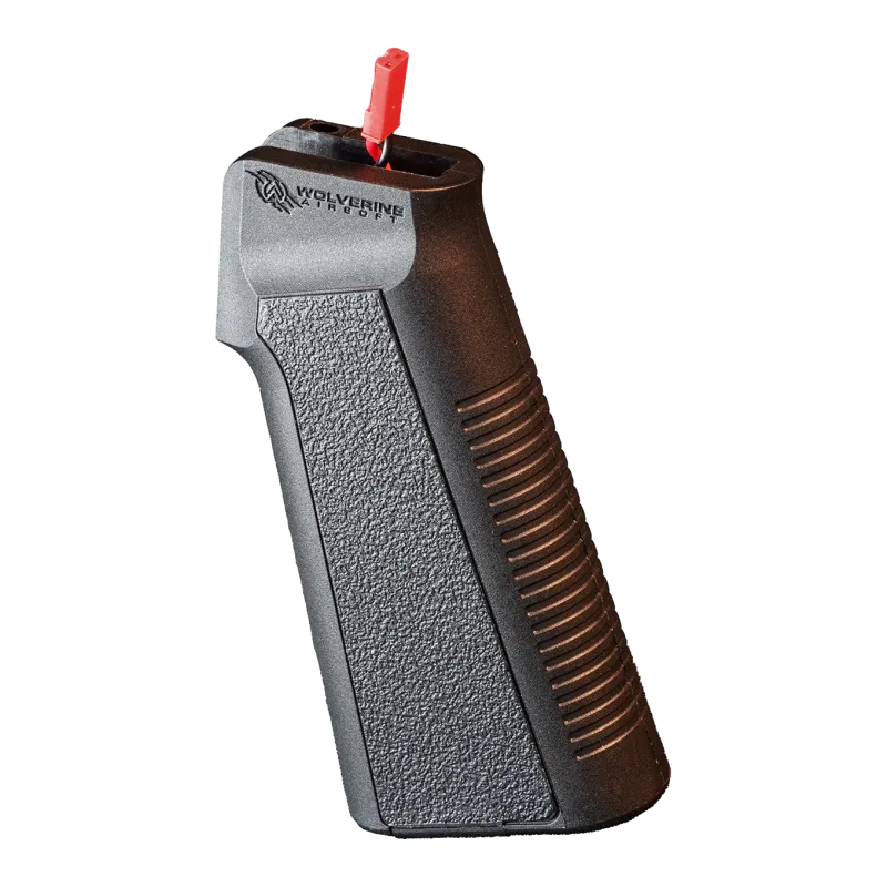 Grip batterie Wolverine MTW, vue de face avec logo et connecteur JST