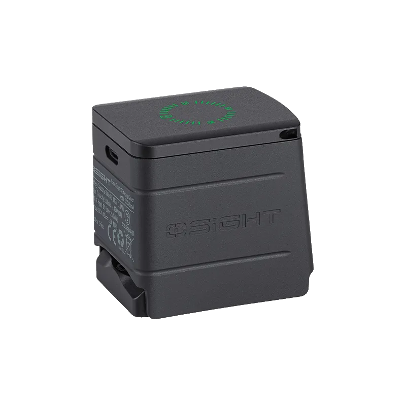 Capuchon de charge magnétique Olight Osight X, vue de trois quarts avec port USB-C