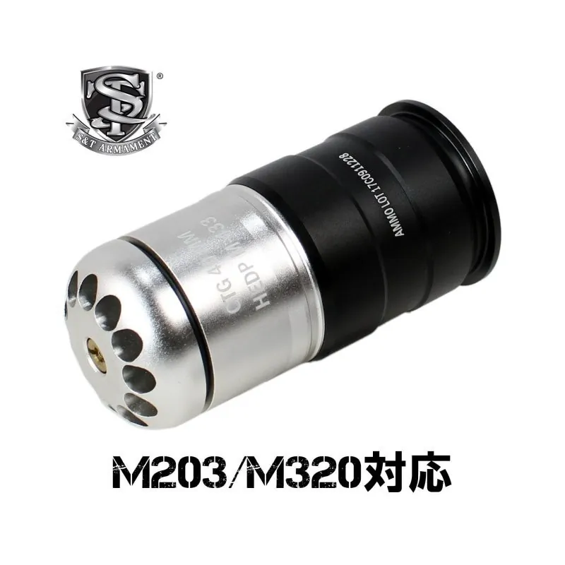 S&T - Grenade UFC à gaz 70 billes, 40MM - vue latérale - ZN-Airsoft