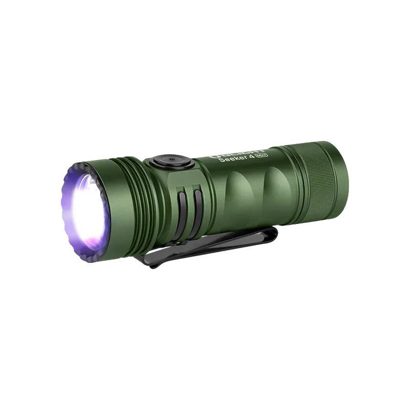 Olight - Lampe torche Seeker 4 Mini LED et UV 1200 lumens - Vert OD